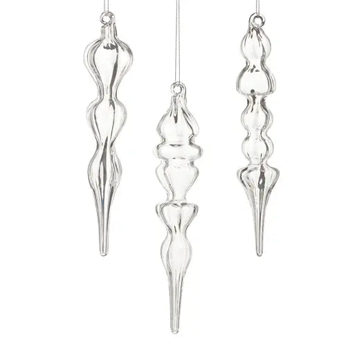 Clear Finial Ornament Winterland