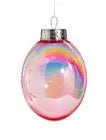 Bright Pink Seamless Iridescent Ball 8" Winterland