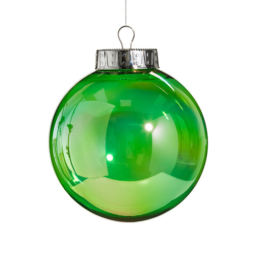 Bright Green Seamless Iridescent Ball 8"