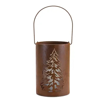 TREE PAIL CANDLE HOLDER Winterland
