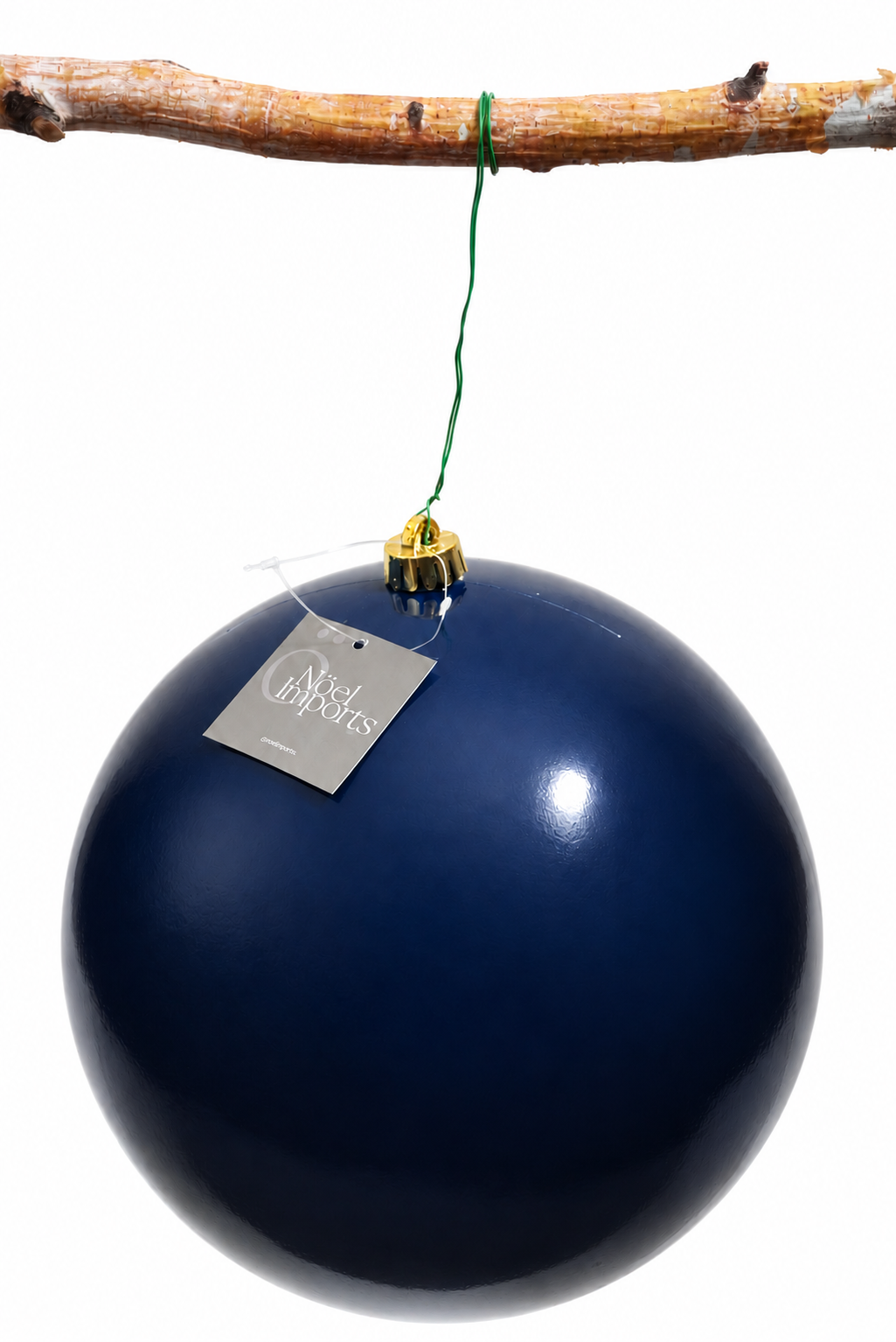 Esfera navideña de 25 cm color azul Berry, aperlado Noel Imports