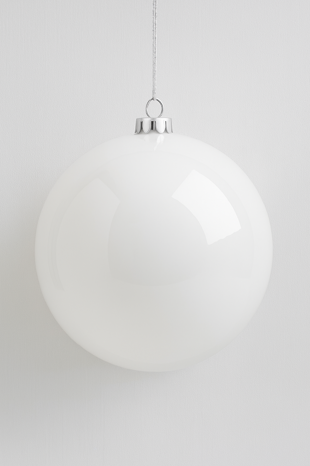 Bola Brillante Blanco 25 cm