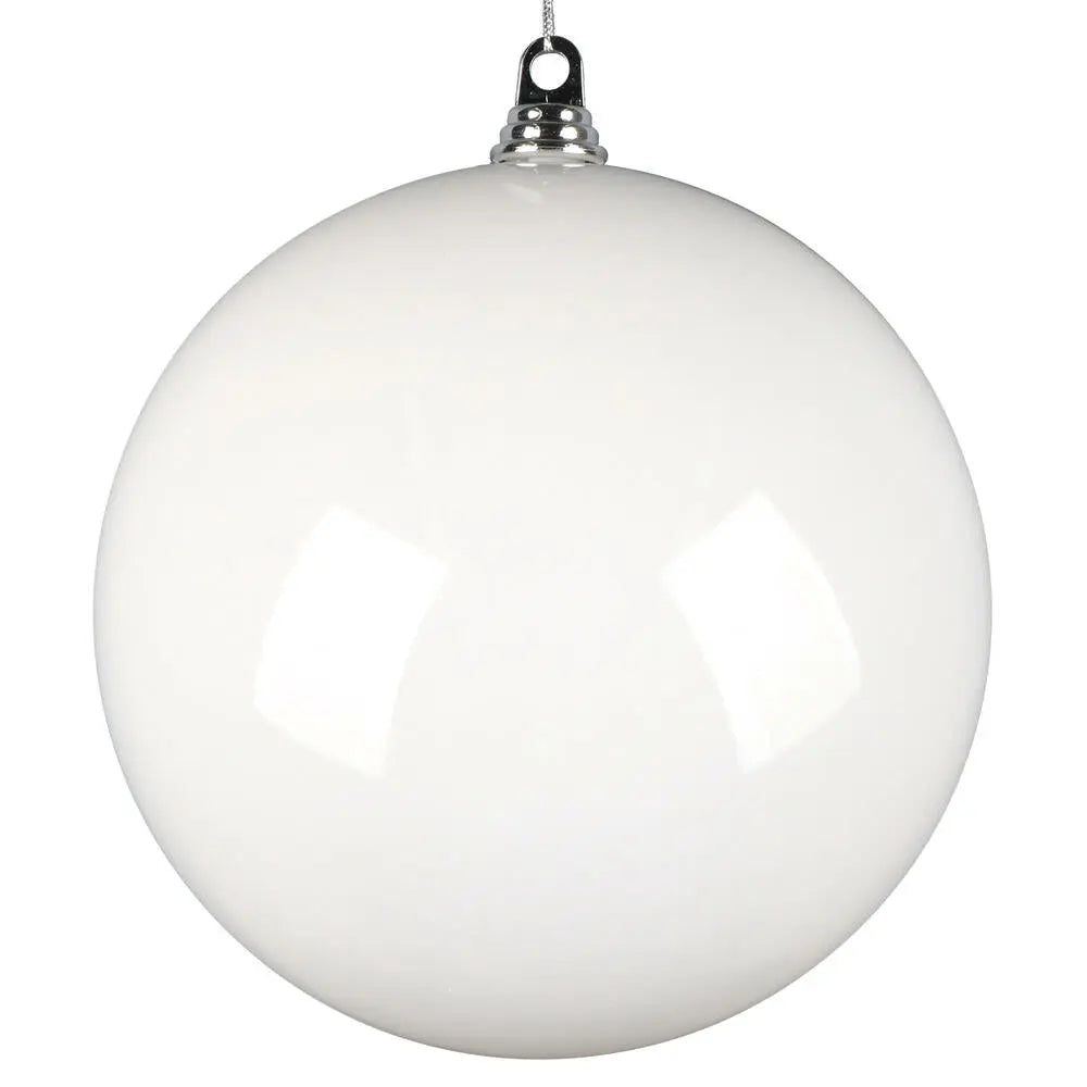 White Enamel Ball 10" winterland