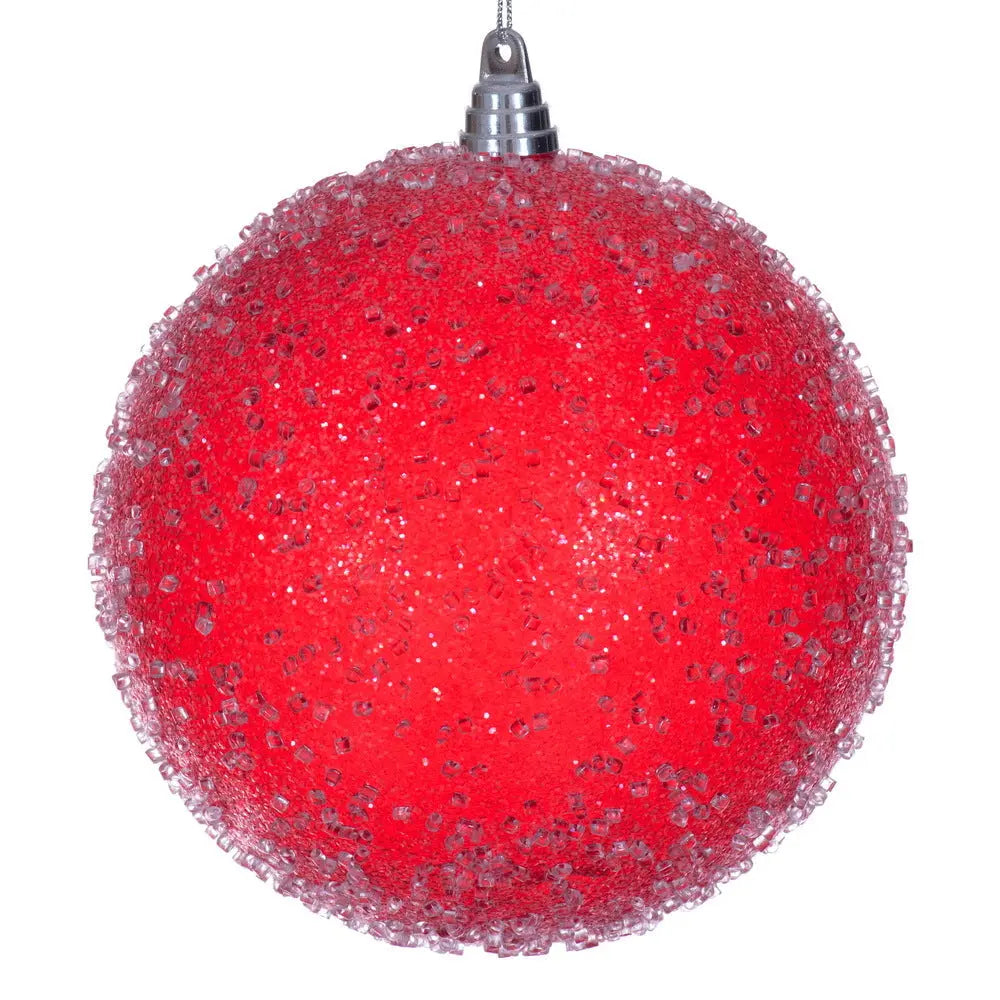 Red Icy Sugar Ball 8" winterland