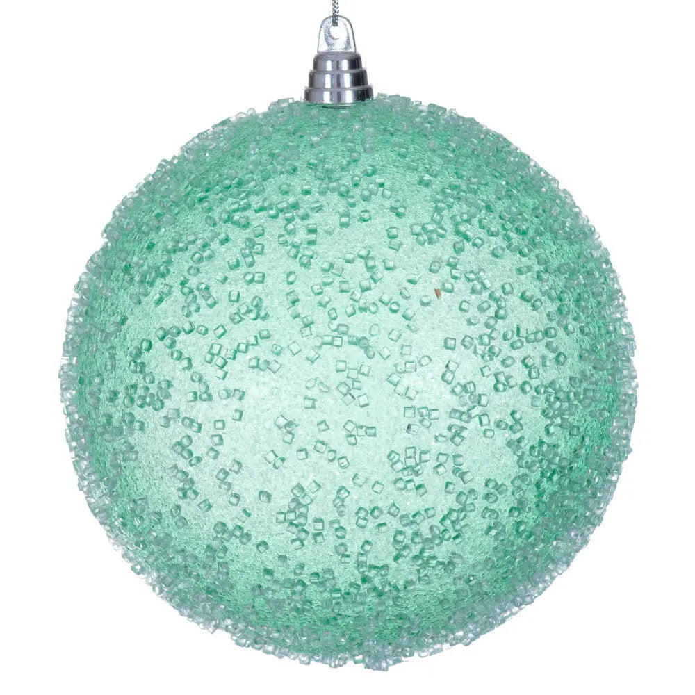 Seafoam Green Icy Sugar Ball 8" winterland