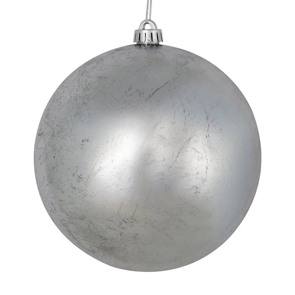 Silver Foil Finish Ball 10" winterland