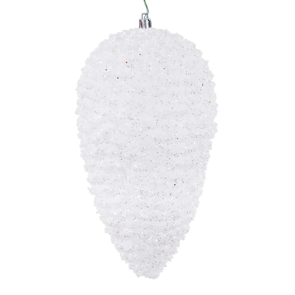 White Glitter Pinecone winterland