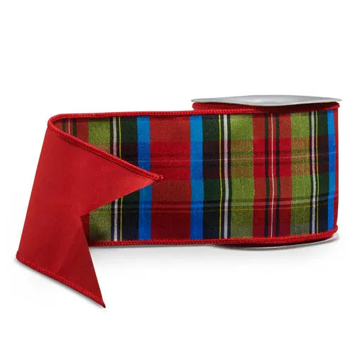 Plaid Wired Ribbon winterland