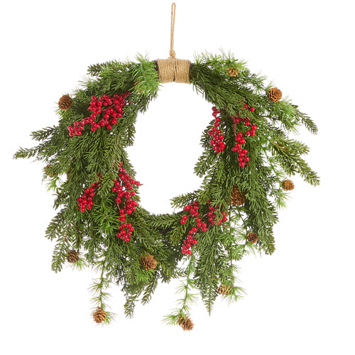 Cedar and Berry Wreath