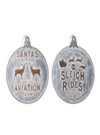 Santa's Flight School Wall Ornament