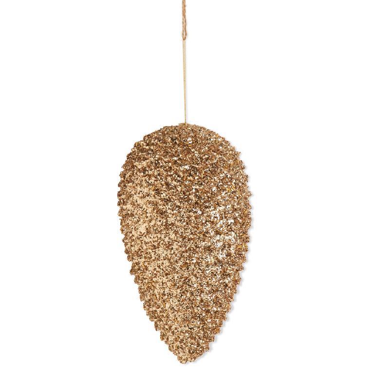 Gold Glitter Pinecone