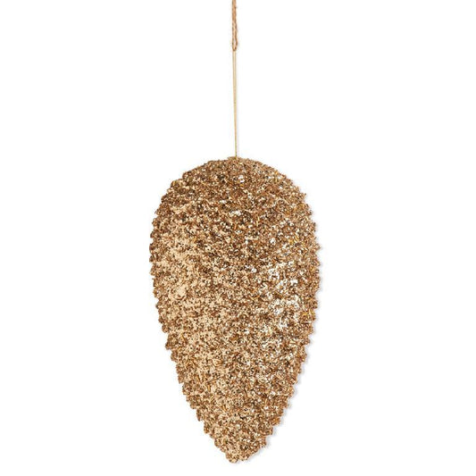 Gold Glitter Pinecone