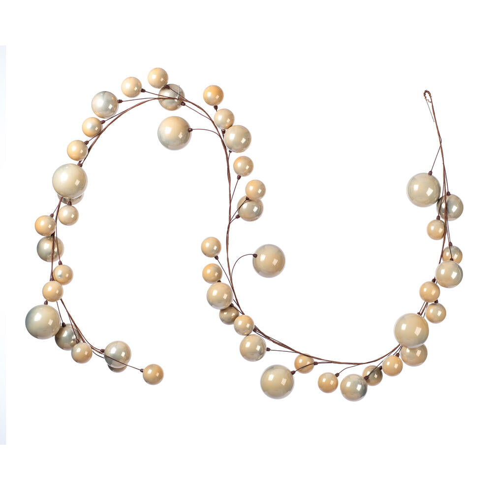 Oat Pearl Branch Ball Garland